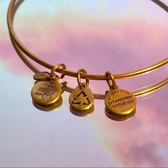 NWOT Alex and Ani charm bracelet A initial - Picture 2 of 2